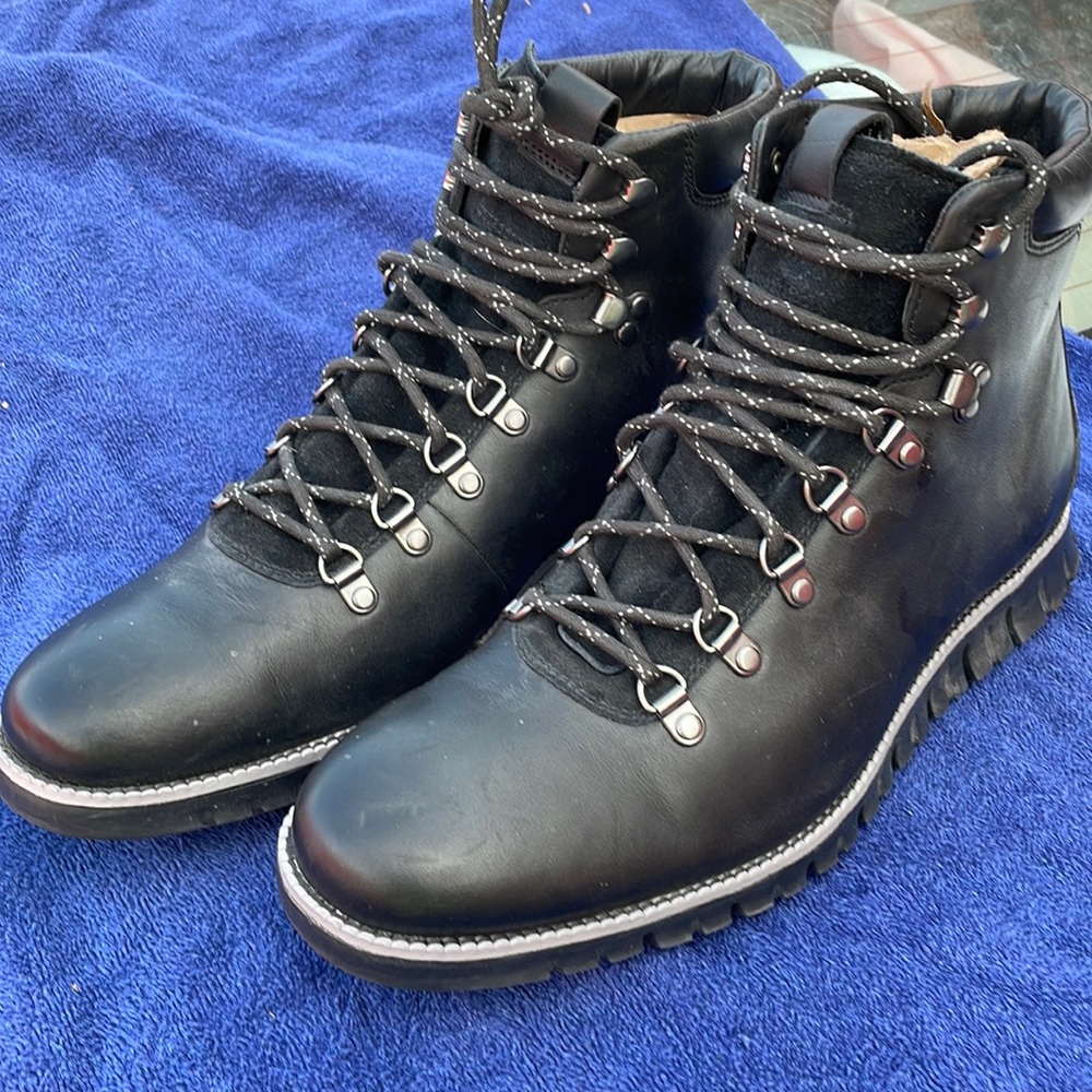 Cole Haan Zerogrand Hiker Boot Black Water Resistant US 11.5 NEW C26254